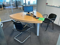 Vergadertafel + stoel (4x) - afbeelding 1 van  5