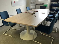 Vergadertafel + stoel (7x) - afbeelding 3 van  8