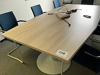 Vergadertafel + stoel (7x) - afbeelding 4 van  8