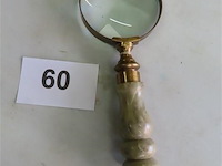 Vergrootglas onyx en messing - afbeelding 1 van  3