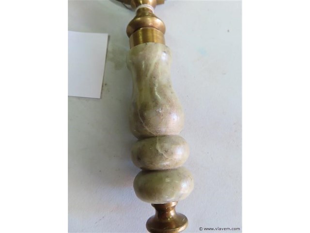 Vergrootglas onyx en messing - afbeelding 2 van  3