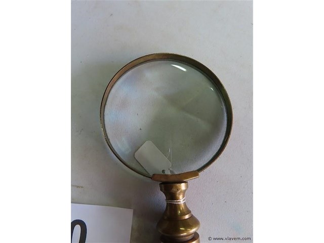 Vergrootglas onyx en messing - afbeelding 3 van  3