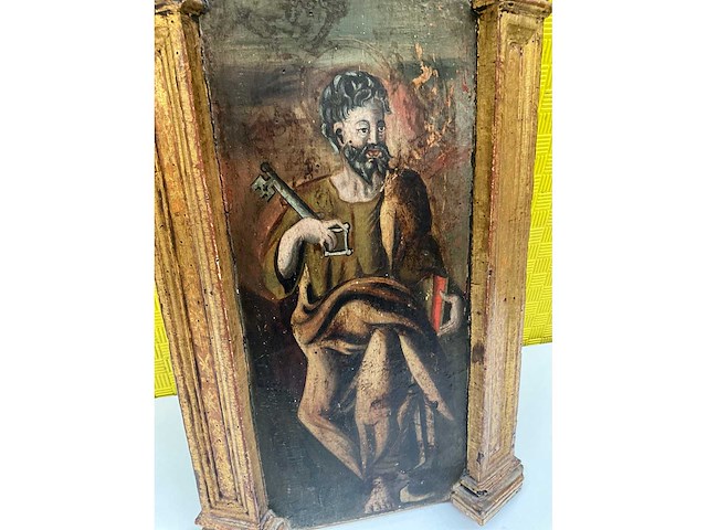 Verguld houten architectonisch kader - afbeelding 3 van  6