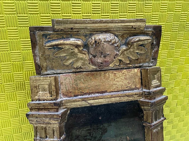 Verguld houten architectonisch kader - afbeelding 4 van  6