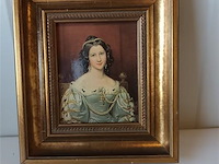 Vergulde kader met prent - afbeelding 1 van  3