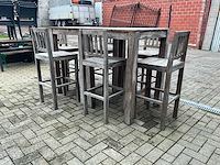 Verhoogd terrastafel met barkrukken - afbeelding 5 van  10