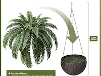 Verinatural kunstmatige boston-varen met hangende pot - afbeelding 3 van  5