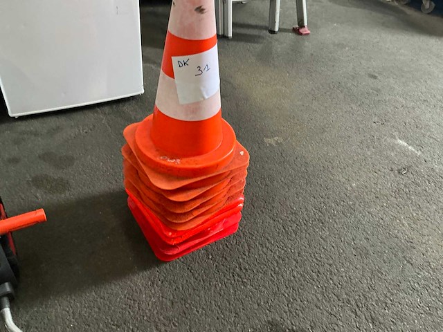 Verkeerskegel (9x) - afbeelding 2 van  2