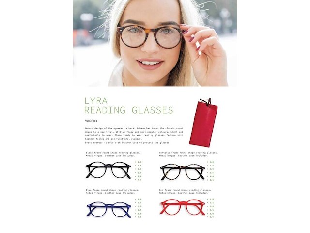 Verkoopset aubane leesbrillen (144 stuks leesbrillen) + verkoopdisplay - afbeelding 3 van  7