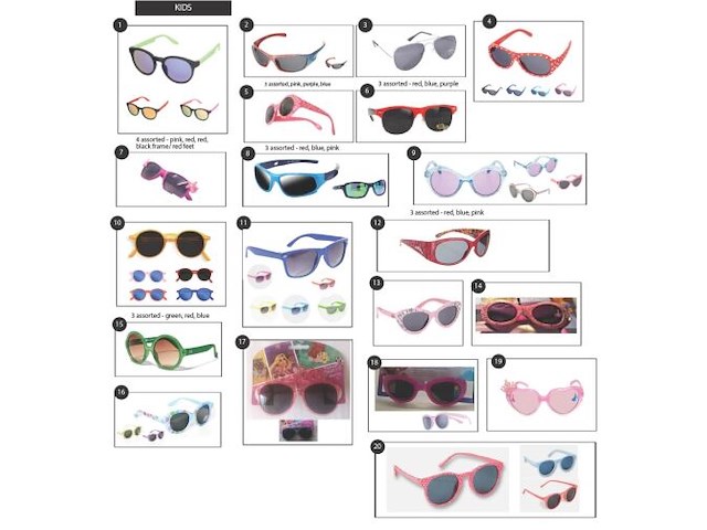 Verkoopset aubane zonnebrillen (744 zonnebrillen) incl acc en verkoopdisplays - afbeelding 5 van  9