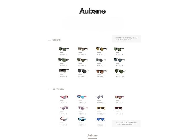 Verkoopset aubane zonnebrillen (744 zonnebrillen) incl acc en verkoopdisplays - afbeelding 6 van  9