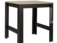 Verlengbare bartafel exit 91/131x80 - lichte eik/zwart - afbeelding 1 van  7