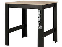 Verlengbare bartafel exit 91/131x80 - lichte eik/zwart - afbeelding 3 van  7