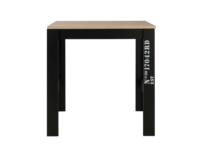 Verlengbare bartafel exit 91/131x80 - lichte eik/zwart - afbeelding 4 van  7