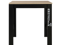 Verlengbare bartafel exit 91/131x80 - lichte eik/zwart - afbeelding 4 van  7