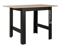 Verlengbare bartafel exit 91/131x80 - lichte eik/zwart - afbeelding 5 van  7