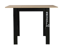 Verlengbare bartafel exit 91/131x80 - lichte eik/zwart - afbeelding 6 van  7