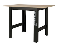 Verlengbare bartafel exit 91/131x80 - lichte eik/zwart - afbeelding 7 van  7