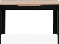Verlengbare eettafel birma - 160/200x80x75cm - artisan eik/zwart - afbeelding 1 van  7