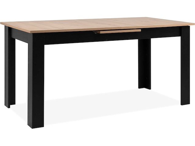 Verlengbare eettafel birma - 160/200x80x75cm - artisan eik/zwart - afbeelding 7 van  7