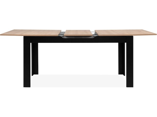 Verlengbare eettafel birma - 160/200x80x75cm - artisan eik/zwart - afbeelding 6 van  7
