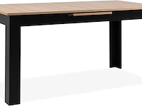 Verlengbare eettafel birma - 160/200x80x75cm - artisan eik/zwart - afbeelding 7 van  7