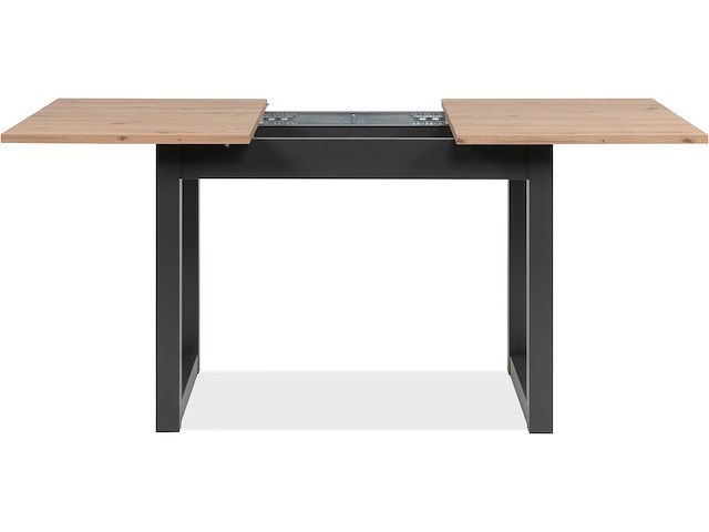 Verlengbare eettafel damon 120/160x90 - eik/antraciet - afbeelding 3 van  7
