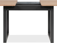 Verlengbare eettafel damon 120/160x90 - eik/antraciet - afbeelding 3 van  7
