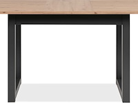 Verlengbare eettafel damon 120/160x90 - eik/antraciet - afbeelding 4 van  7