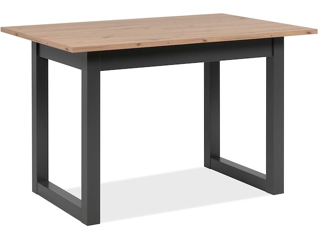 Verlengbare eettafel damon 120/160x90 - eik/antraciet - afbeelding 5 van  7