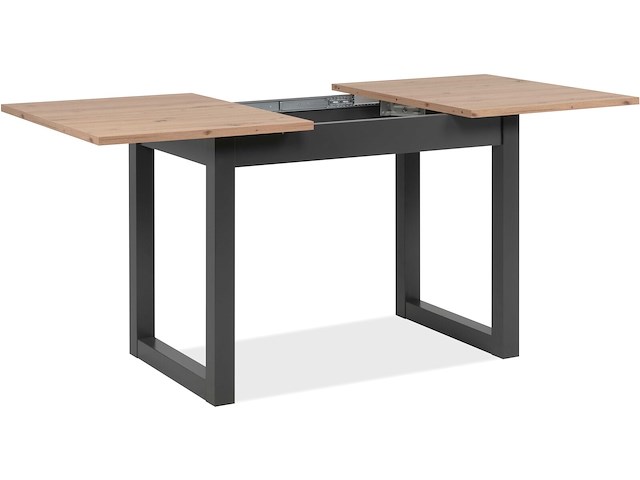 Verlengbare eettafel damon 120/160x90 - eik/antraciet - afbeelding 6 van  7