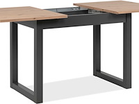 Verlengbare eettafel damon 120/160x90 - eik/antraciet - afbeelding 6 van  7