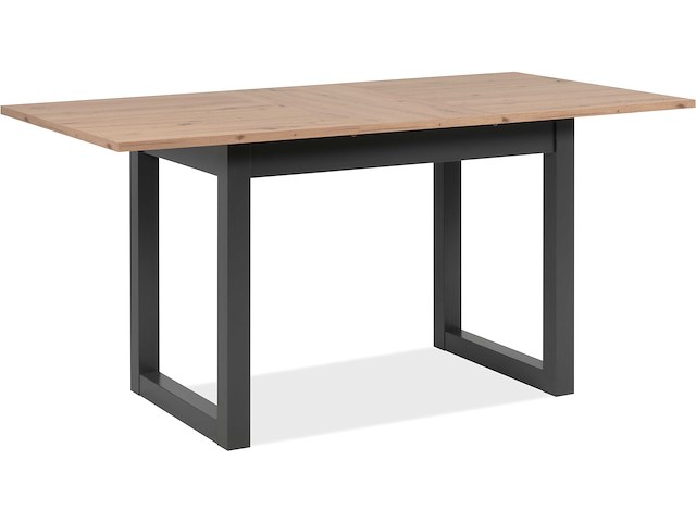 Verlengbare eettafel damon 120/160x90 - eik/antraciet - afbeelding 7 van  7