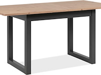 Verlengbare eettafel damon 120/160x90 - eik/antraciet - afbeelding 7 van  7