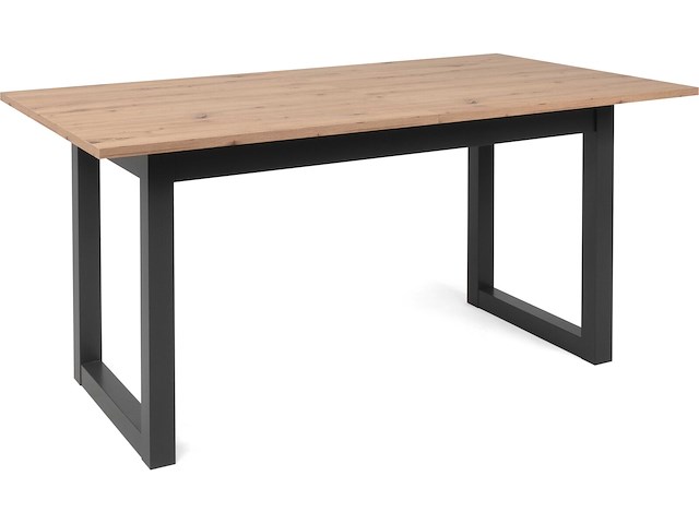 Verlengbare eettafel damon 160/200x90 - artisan eik/antraciet - afbeelding 3 van  7
