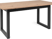 Verlengbare eettafel damon 160/200x90 - artisan eik/antraciet - afbeelding 3 van  7
