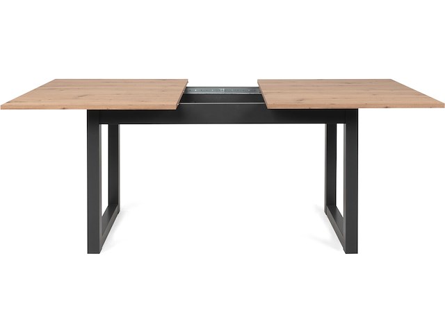 Verlengbare eettafel damon 160/200x90 - artisan eik/antraciet - afbeelding 6 van  7