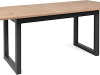 Verlengbare eettafel damon 160/200x90 - artisan eik/antraciet - afbeelding 4 van  7
