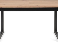 Verlengbare eettafel damon 160/200x90 - artisan eik/antraciet - afbeelding 5 van  7
