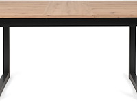 Verlengbare eettafel damon 160/200x90 - artisan eik/antraciet - afbeelding 7 van  7