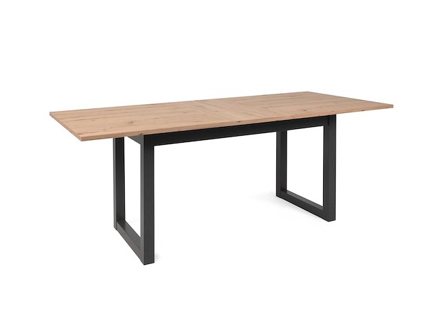 Verlengbare eettafel damon 160/200x90 - eik/antraciet - afbeelding 2 van  8