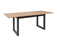 Verlengbare eettafel damon 160/200x90 - eik/antraciet - afbeelding 2 van  8