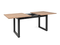 Verlengbare eettafel damon 160/200x90 - eik/antraciet - afbeelding 3 van  8