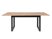 Verlengbare eettafel damon 160/200x90 - eik/antraciet - afbeelding 5 van  8