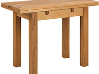 Verlengbare eettafel kayleigh - massief eikenhout - afbeelding 1 van  7