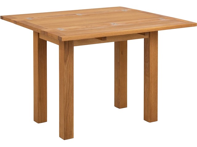 Verlengbare eettafel kayleigh - massief eikenhout - afbeelding 3 van  7