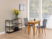Verlengbare eettafel kayleigh - massief eikenhout - afbeelding 5 van  7