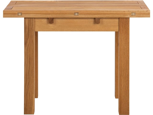 Verlengbare eettafel kayleigh - massief eikenhout - afbeelding 7 van  7