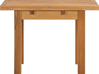Verlengbare eettafel kayleigh - massief eikenhout - afbeelding 7 van  7