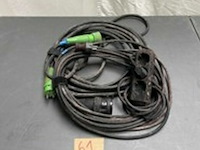 Verlengkabel 10 meter (2x) + triplet (1x) - afbeelding 1 van  1